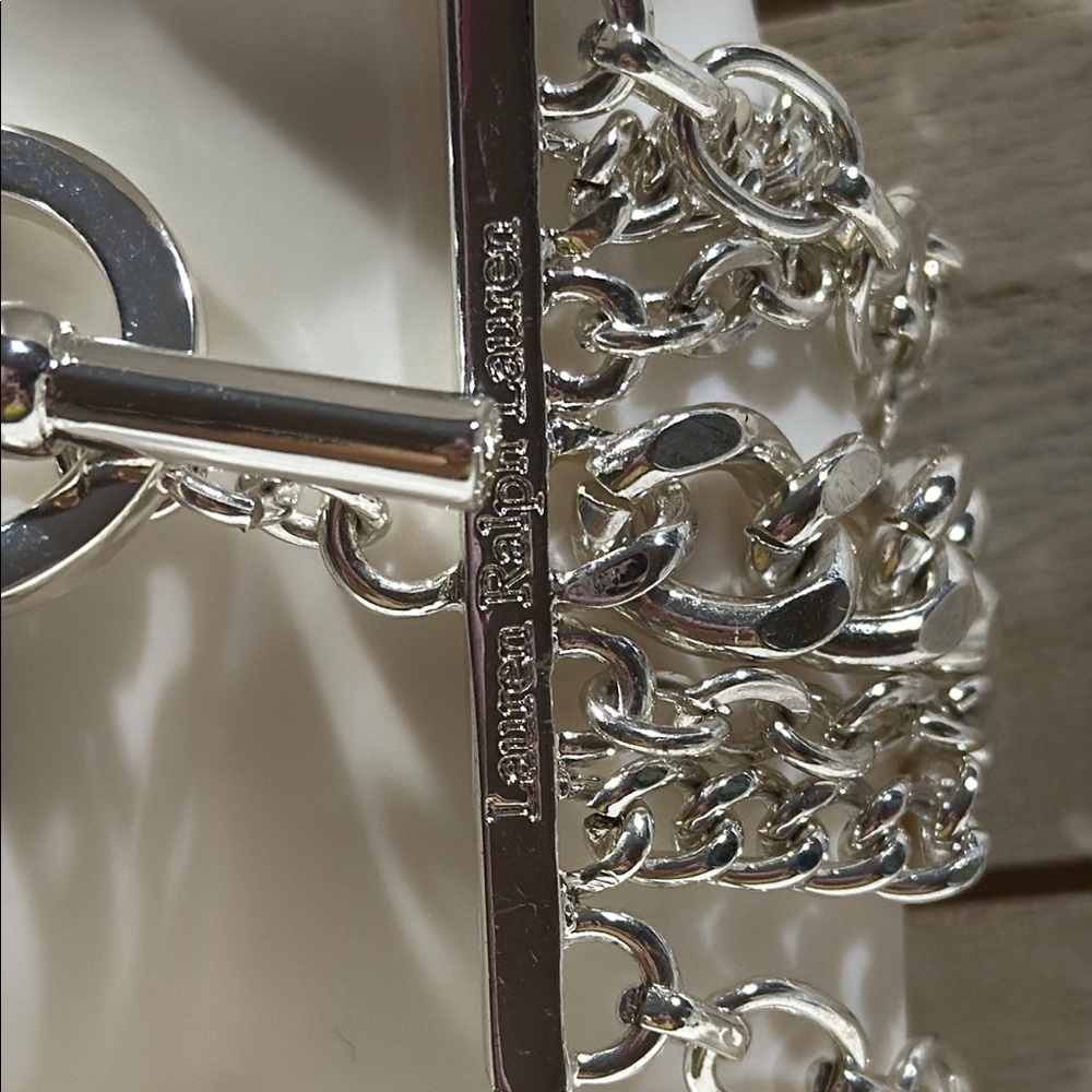 Lauren Ralph Lauren Silver Chain Bracelet Set - Picture 3 of 7